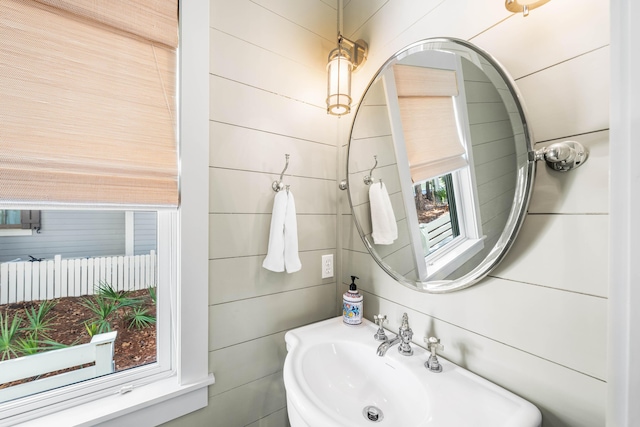 bathroom with a sink