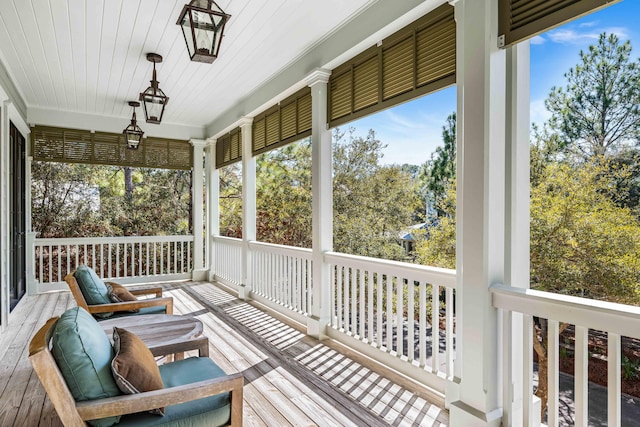 view of sunroom / solarium