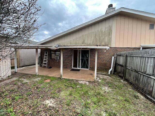 rear view of house with a patio area