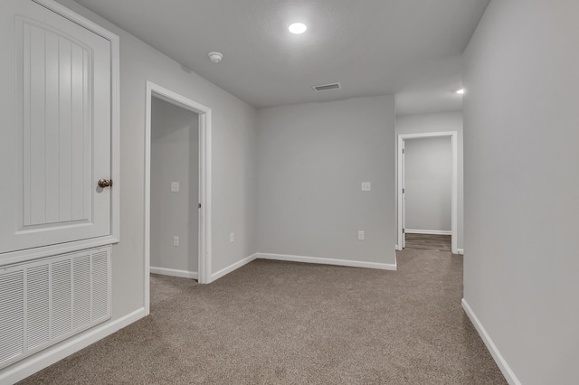 view of carpeted empty room