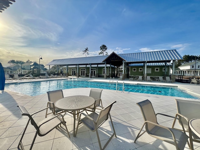 view of pool with a patio