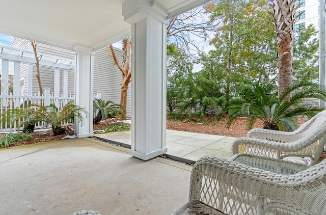 view of sunroom / solarium