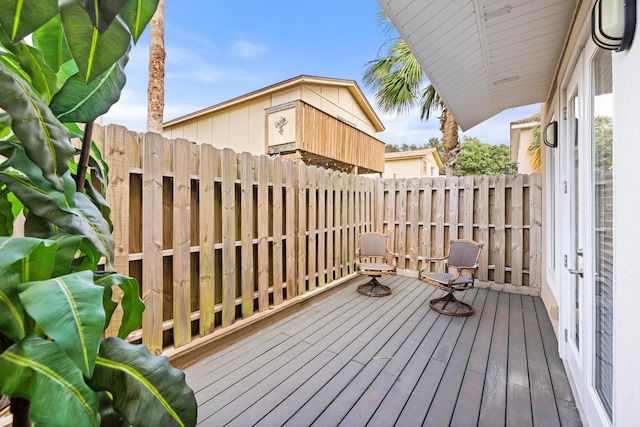 view of wooden terrace