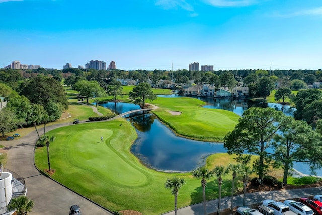 view of community featuring a water view