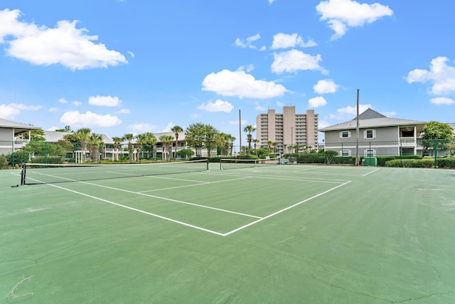 view of tennis court