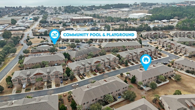 8872 White Ibis Way, Navarre, FL 32566 - drone / aerial view featuring a residential view