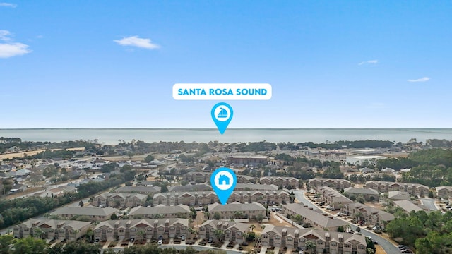8872 White Ibis Way, Navarre, FL 32566 - bird's eye view with a water view and a residential view