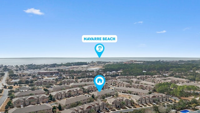 8872 White Ibis Way, Navarre, FL 32566 - aerial view with a water view and a residential view