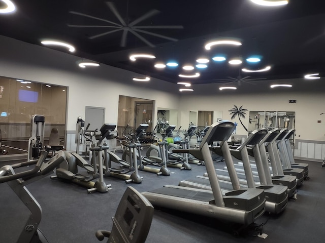 view of workout area