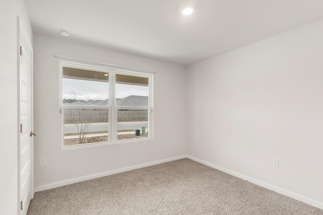 view of carpeted empty room