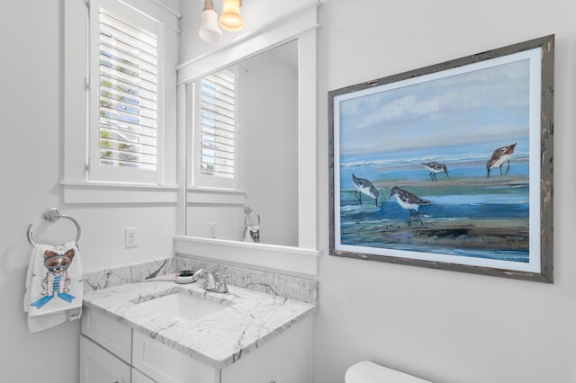 bathroom with vanity