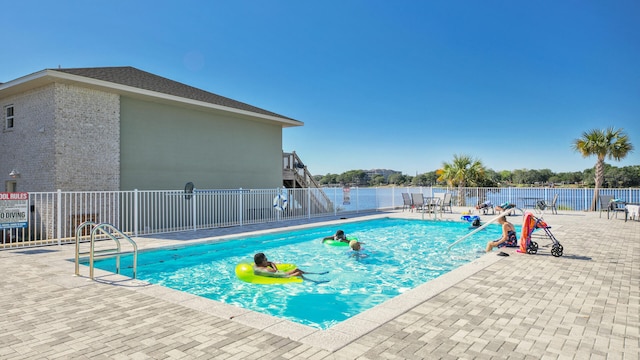 view of pool with a patio