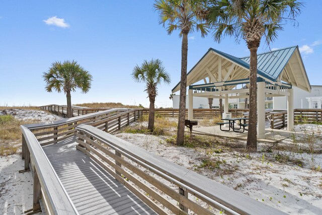 surrounding community with a gazebo