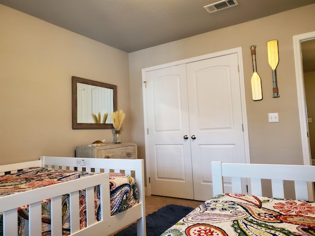 bedroom featuring a closet