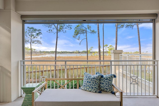 view of sunroom