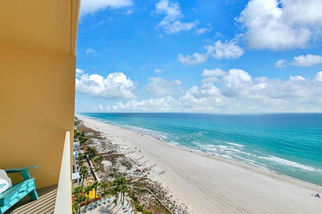 water view with a beach view