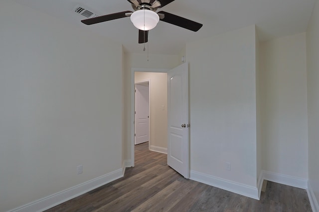 149 Legion Park Loop, Miramar Beach, FL 32550 - spare room featuring ceiling fan, wood finished floors, and baseboards