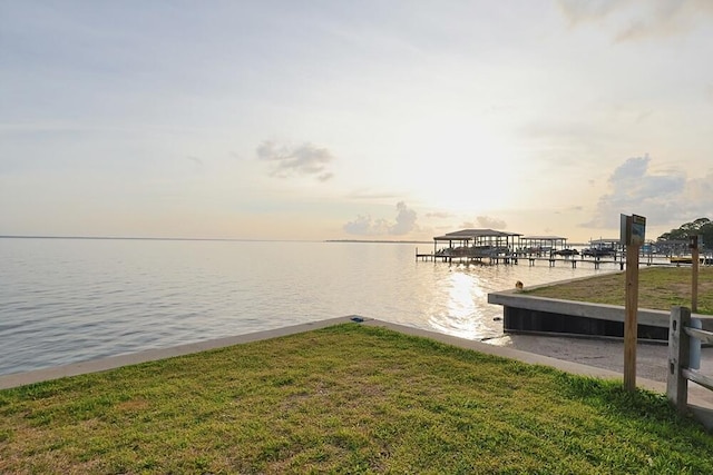 149 Legion Park Loop, Miramar Beach, FL 32550 - dock with a water view and a lawn