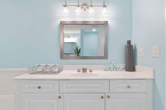 bathroom with vanity