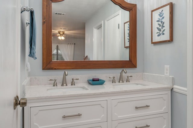 bathroom with vanity