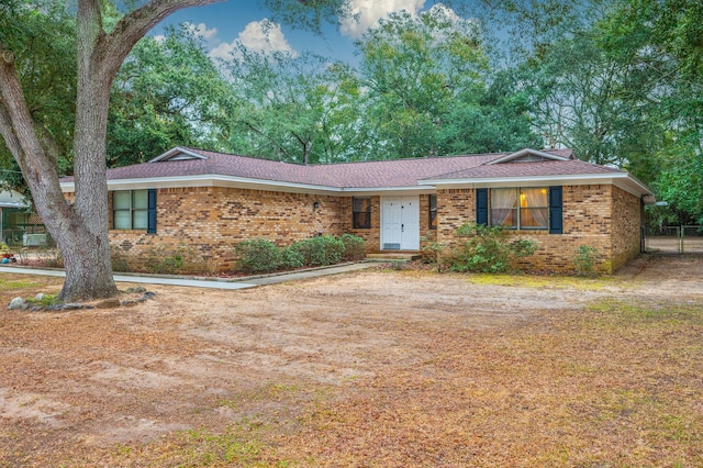 view of ranch-style home