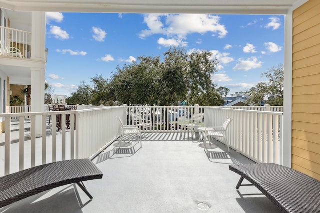 view of balcony