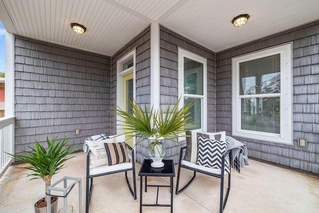 view of patio featuring an outdoor hangout area