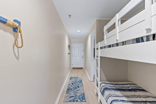 bedroom featuring light hardwood / wood-style floors