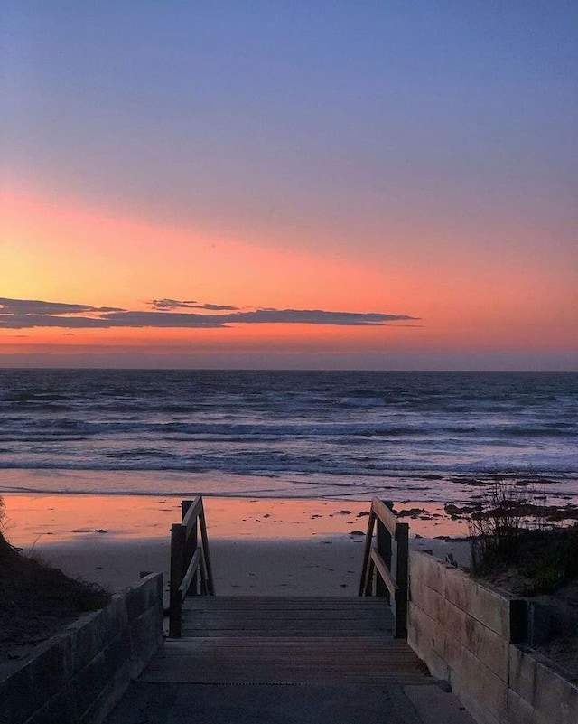 water view with a beach view