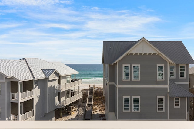 water view featuring a view of the beach