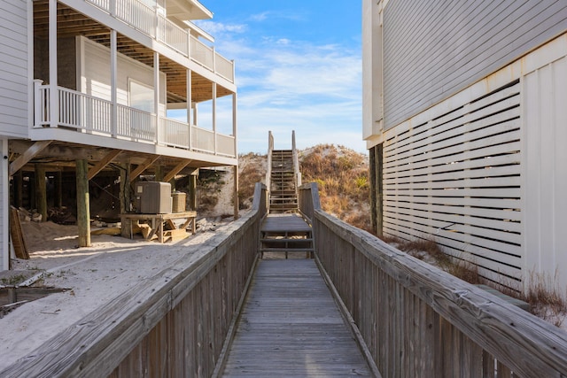 exterior space featuring central AC unit