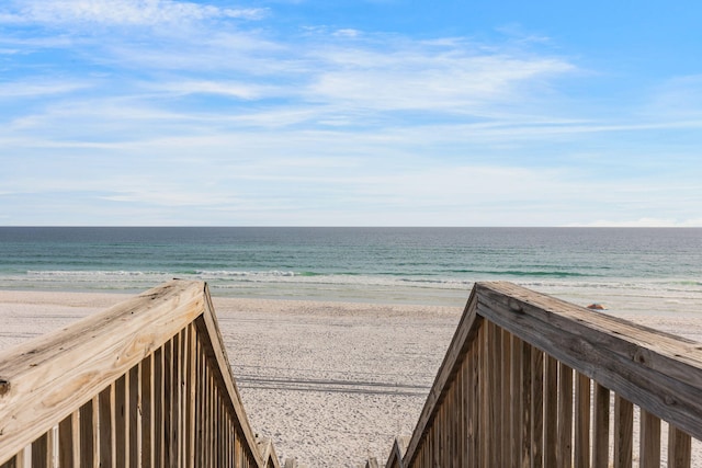 property view of water with a view of the beach