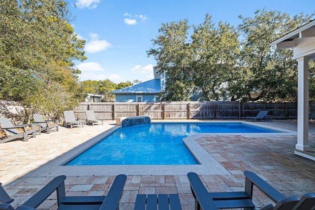 view of pool with a patio