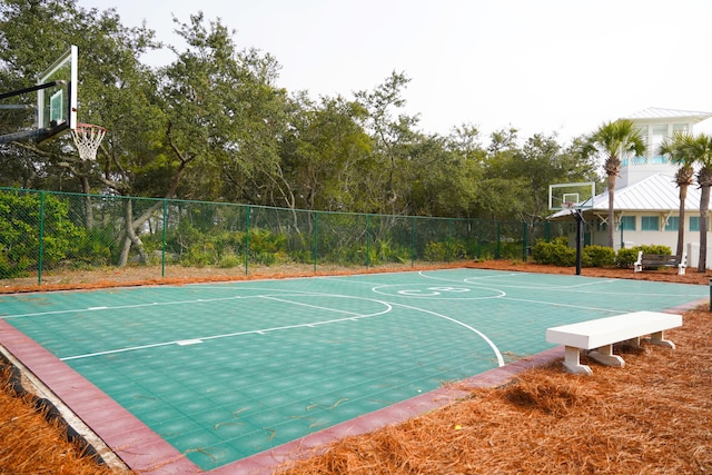 view of sport court