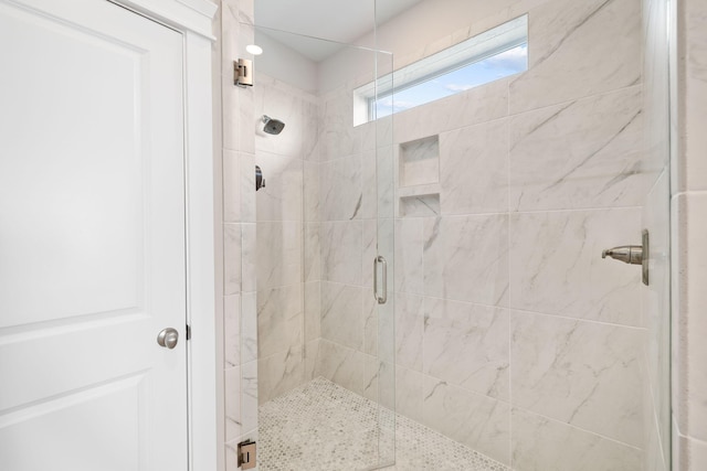 bathroom with walk in shower