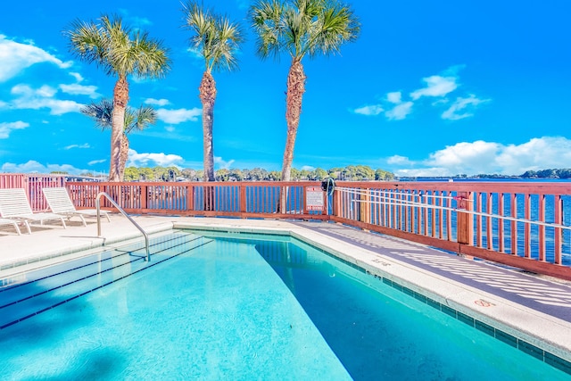 view of pool with a patio