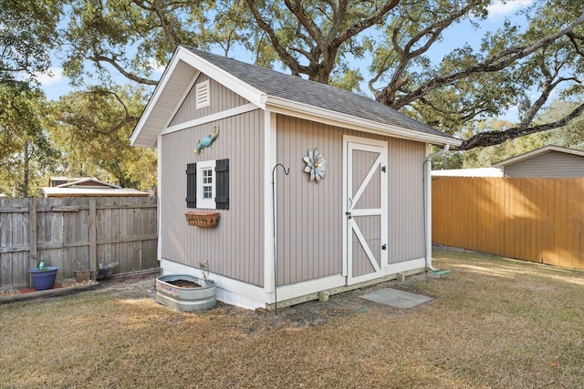 1911 Ladybird Ln, Gulf Breeze, FL 32563 - view of shed with a fenced backyard