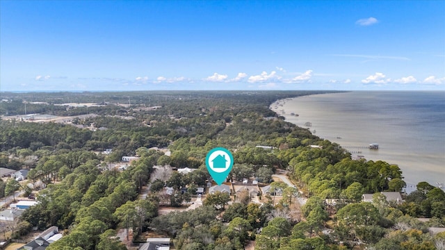 1911 Ladybird Ln, Gulf Breeze, FL 32563 - birds eye view of property featuring a water view