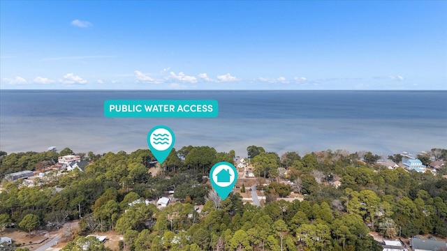 1911 Ladybird Ln, Gulf Breeze, FL 32563 - bird's eye view with a water view