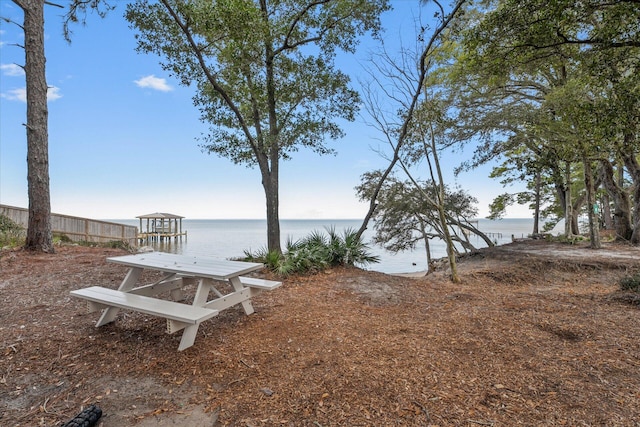 1911 Ladybird Ln, Gulf Breeze, FL 32563 - exterior space featuring a water view