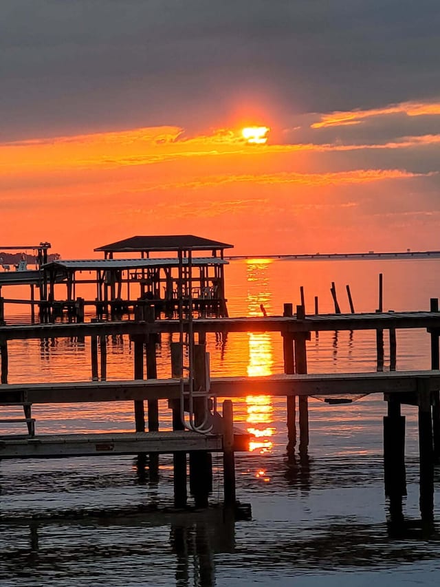1911 Ladybird Ln, Gulf Breeze, FL 32563 - view of dock featuring a water view