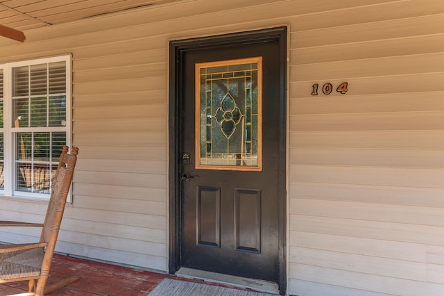 view of entrance to property