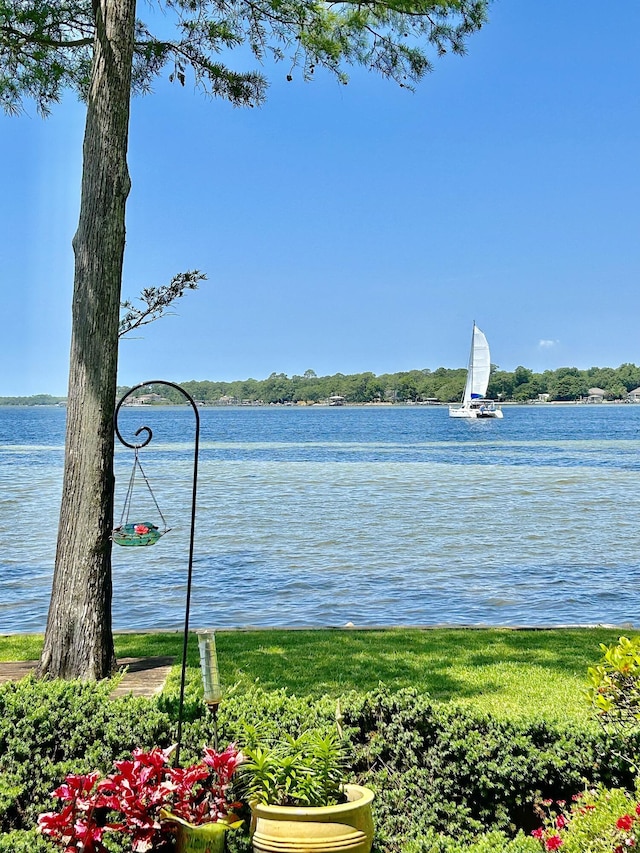 view of water feature