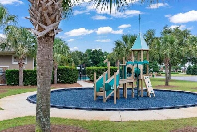 view of play area