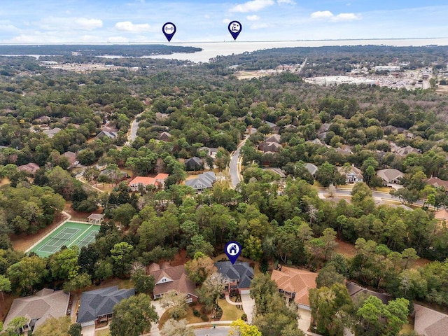 birds eye view of property