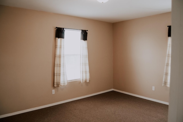 spare room featuring carpet floors