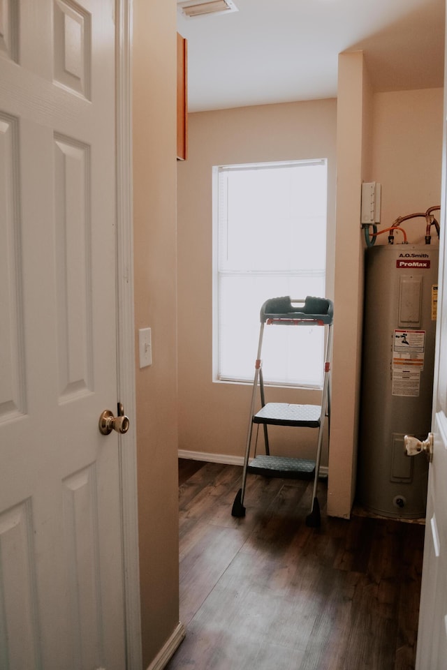 corridor with water heater