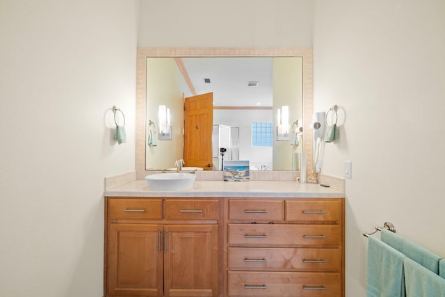 bathroom with vanity