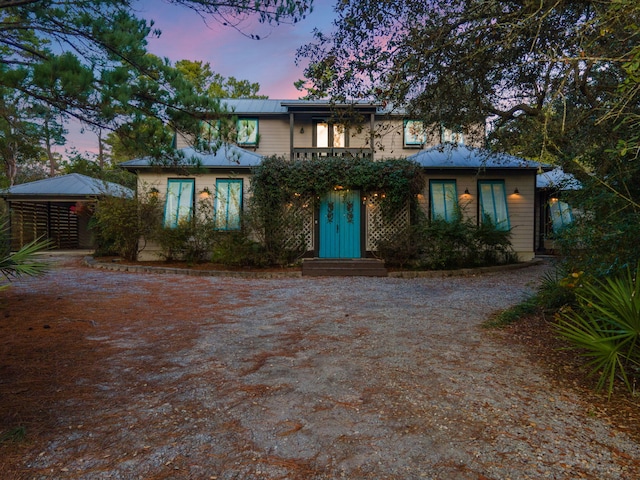 view of front of home