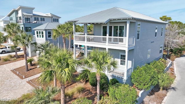 exterior space with a balcony